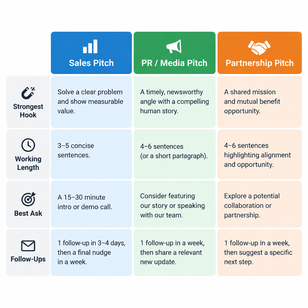 Pitch Type Comparison Table
