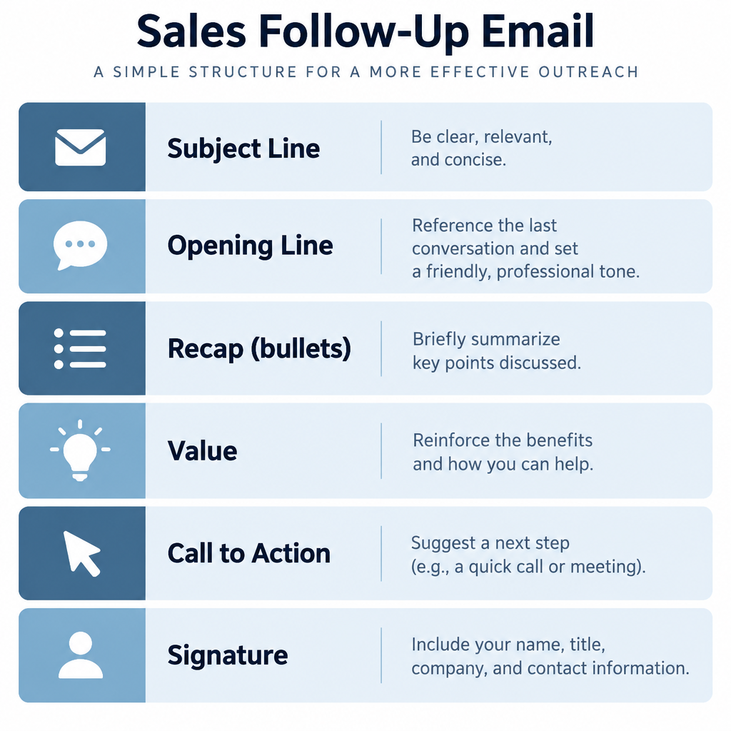 Follow-Up Email Anatomy Diagram