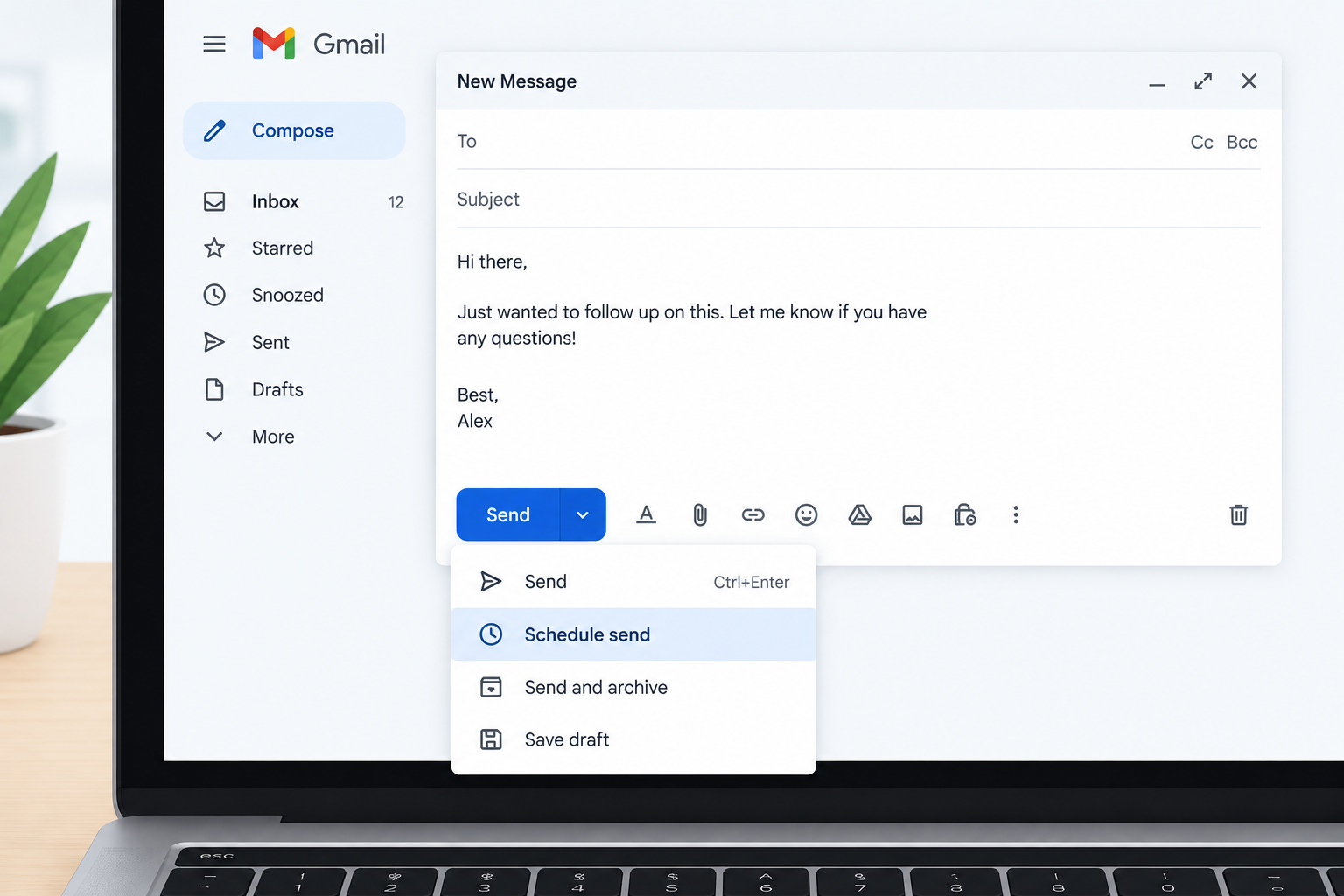 How to Schedule an Email in Gmail to Send Later