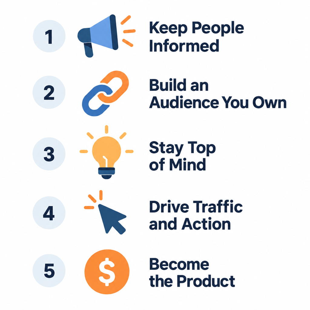 5 Jobs of a Newsletter