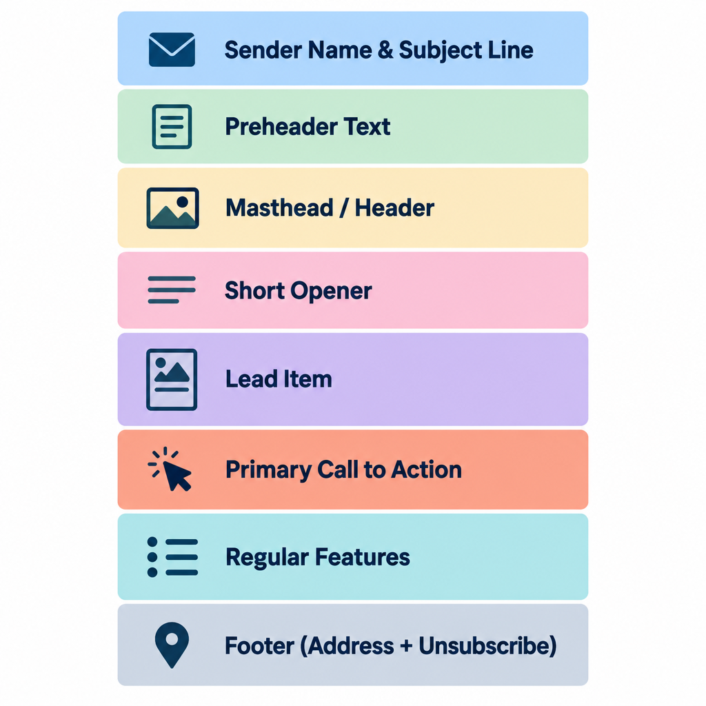 Newsletter Anatomy Diagram