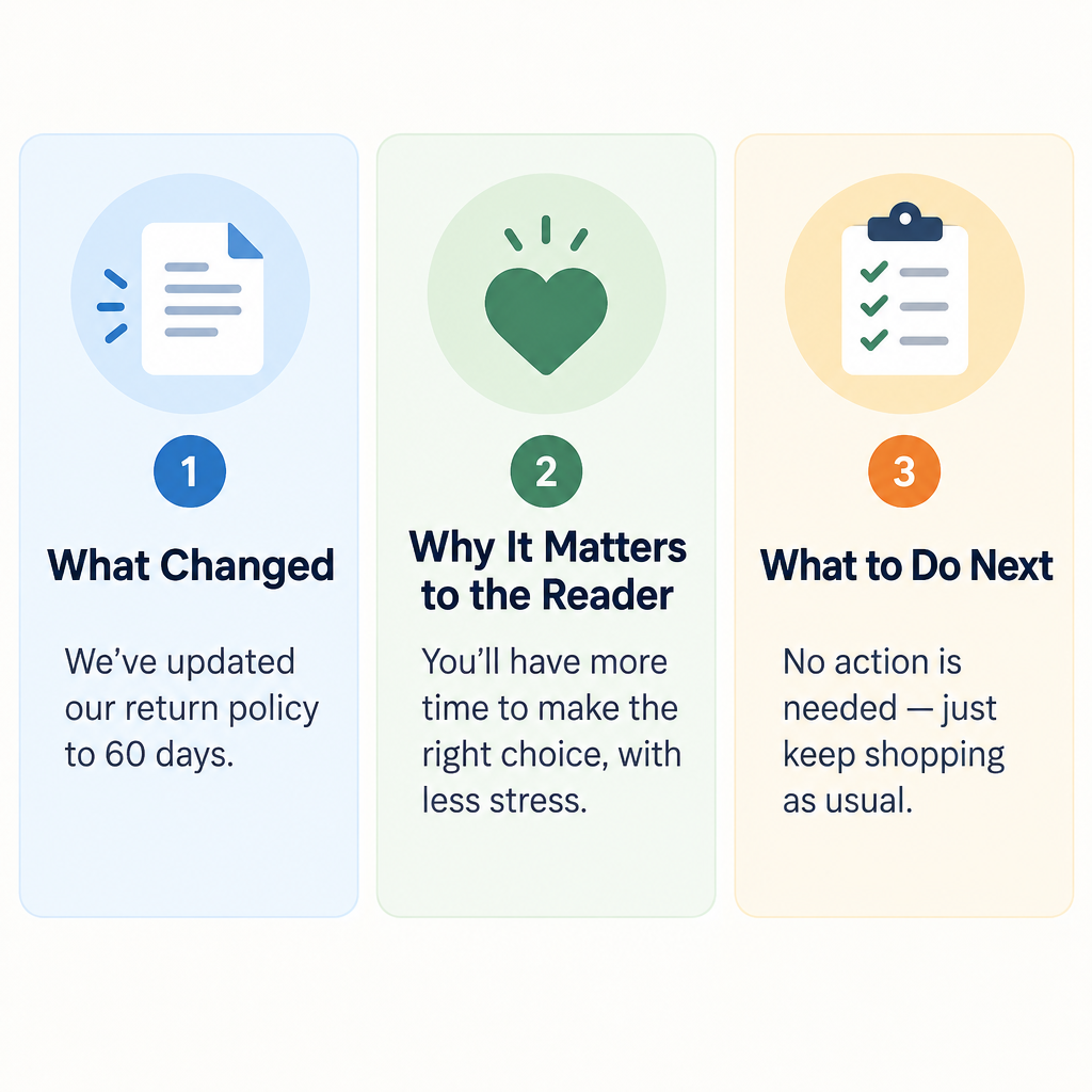 Update Writing Structure